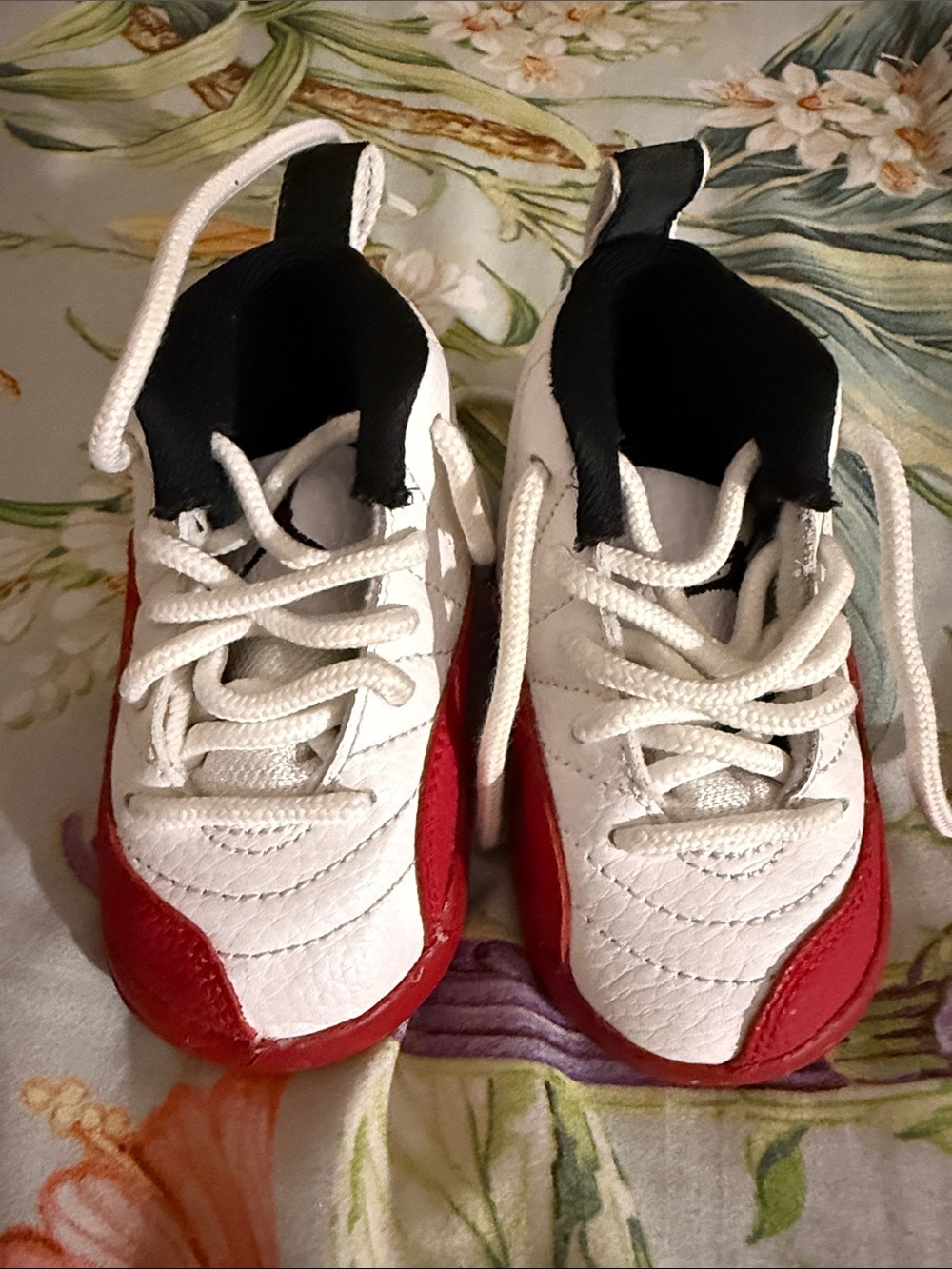 Jordan Kids White, Red & Black High-Top Sneakers